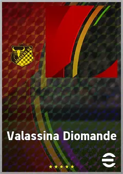 Valassina Diomande eFootball 2026 player card, 63 OVR CB