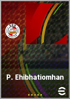 P. Ehibhatiomhan eFootball 2026 player card, 62 OVR CF