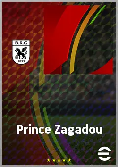 Prince Zagadou eFootball 2026 player card, 60 OVR CF