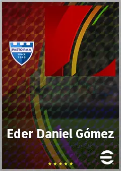 Eder Daniel Gómez eFootball 2026 player card, 62 OVR CF
