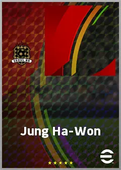 Jung Ha-Won eFootball 2026 player card, 61 OVR DMF