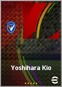 Yoshihara Kio eFootball 2026 player card, 59 OVR CB