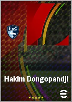 Hakim Dongopandji eFootball 2026 player card, 61 OVR CF