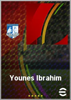Younes Ibrahim eFootball 2026 player card, 61 OVR AMF