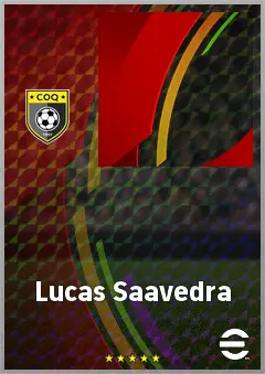 Lucas Saavedra eFootball 2026 player card, 61 OVR LWF