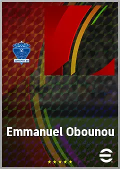 Emmanuel Obounou eFootball 2026 player card, 60 OVR CF