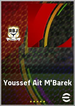 Youssef Ait M'Barek eFootball 2026 player card, 62 OVR AMF