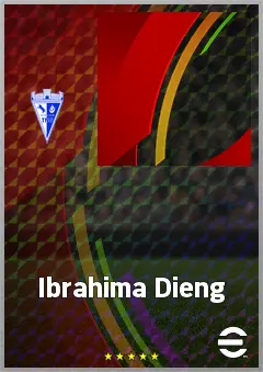Ibrahima Dieng eFootball 2026 player card, 62 OVR CF