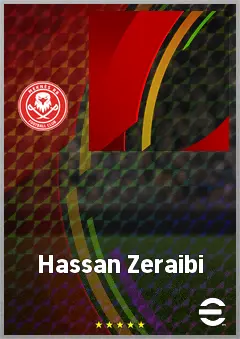 Hassan Zeraibi eFootball 2026 player card, 63 OVR LWF