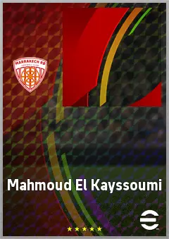 Mahmoud El Kayssoumi eFootball 2026 player card, 64 OVR AMF