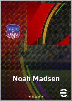 Noah Madsen eFootball 2026 player card, 60 OVR CB