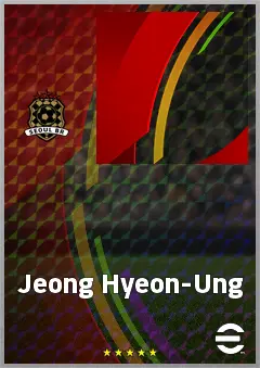 Jeong Hyeon-Ung eFootball 2026 player card, 61 OVR LWF