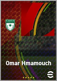 Omar Hmamouch eFootball 2026 player card, 61 OVR AMF