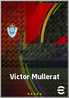 Víctor Mullerat eFootball 2026 player card, 63 OVR LWF