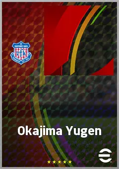 Okajima Yugen eFootball 2026 player card, 59 OVR CMF