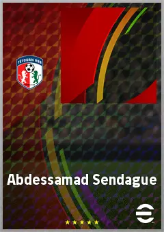 Abdessamad Sendague eFootball 2026 player card, 61 OVR CF