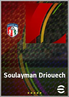 Soulayman Driouech eFootball 2026 player card, 66 OVR CB