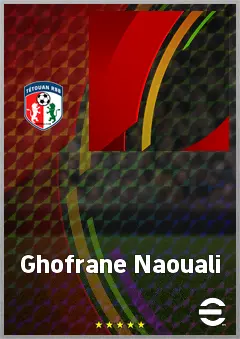 Ghofrane Naouali eFootball 2026 player card, 66 OVR LB