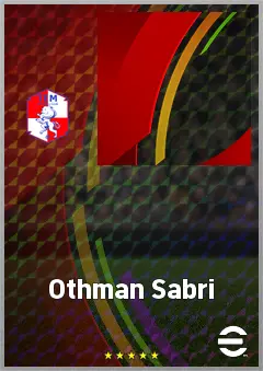 Othman Sabri eFootball 2026 player card, 68 OVR AMF