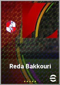 Reda Bakkouri eFootball 2026 player card, 63 OVR CB