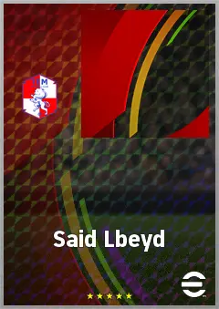 Said Lbeyd eFootball 2026 player card, 61 OVR LB