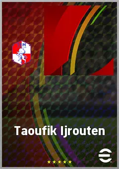 Taoufik Ijrouten eFootball 2026 player card, 63 OVR RWF
