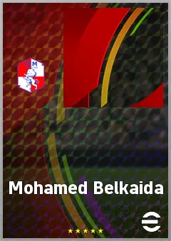 Mohamed Belkaida eFootball 2026 player card, 65 OVR CB