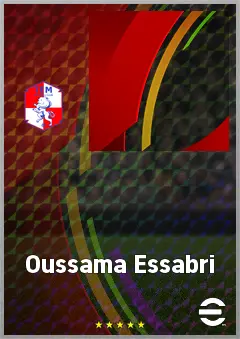 Oussama Essabri eFootball 2026 player card, 64 OVR LWF