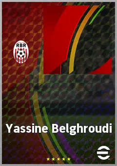 Yassine Belghroudi eFootball 2026 player card, 60 OVR RWF