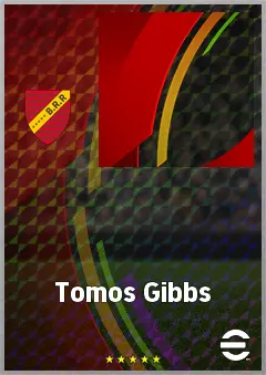 Tomos Gibbs eFootball 2026 player card, 59 OVR CB