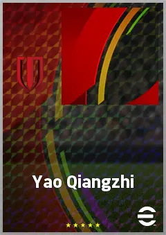 Yao Qiangzhi eFootball 2026 player card, 55 OVR RWF