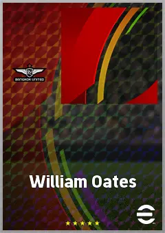 William Oates eFootball 2026 player card, 56 OVR RB