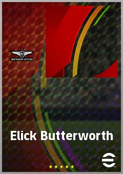 Elick Butterworth eFootball 2026 player card, 56 OVR DMF