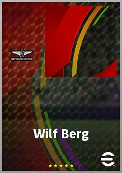 Wilf Berg eFootball 2026 player card, 57 OVR LMF