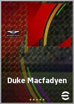 Duke Macfadyen eFootball 2026 player card, 54 OVR CB