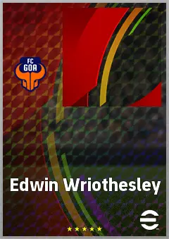 Edwin Wriothesley eFootball 2026 player card, 55 OVR RWF