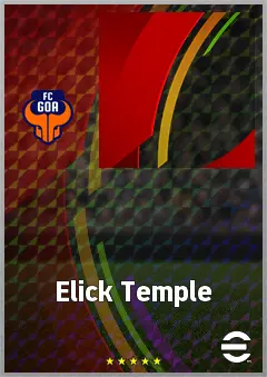 Elick Temple eFootball 2026 player card, 55 OVR CF
