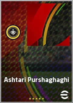 Ashtari Purshaghaghi eFootball 2026 player card, 57 OVR RMF