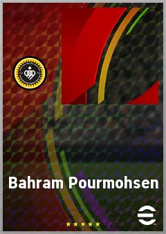 Bahram Pourmohsen eFootball 2026 player card, 55 OVR LWF