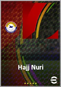 Hajj Nuri eFootball 2026 player card, 57 OVR RMF