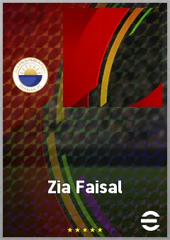 Zia Faisal eFootball 2026 player card, 55 OVR GK
