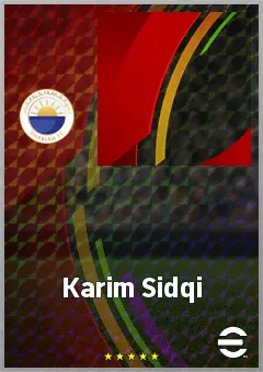 Karim Sidqi eFootball 2026 player card, 54 OVR CB