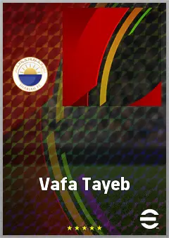 Vafa Tayeb eFootball 2026 player card, 57 OVR LMF