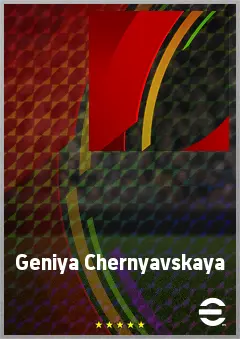 Geniya Chernyavskaya eFootball 2026 player card, 56 OVR RB