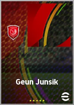 Geun Junsik eFootball 2026 player card, 58 OVR RMF