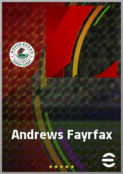 Andrews Fayrfax eFootball 2026 player card, 54 OVR GK