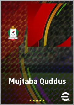 Mujtaba Quddus eFootball 2026 player card, 57 OVR RMF