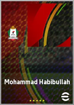 Mohammad Habibullah eFootball 2026 player card, 60 OVR DMF