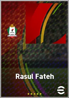 Rasul Fateh eFootball 2026 player card, 55 OVR SS