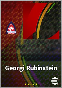 Georgi Rubinstein eFootball 2026 player card, 53 OVR CB